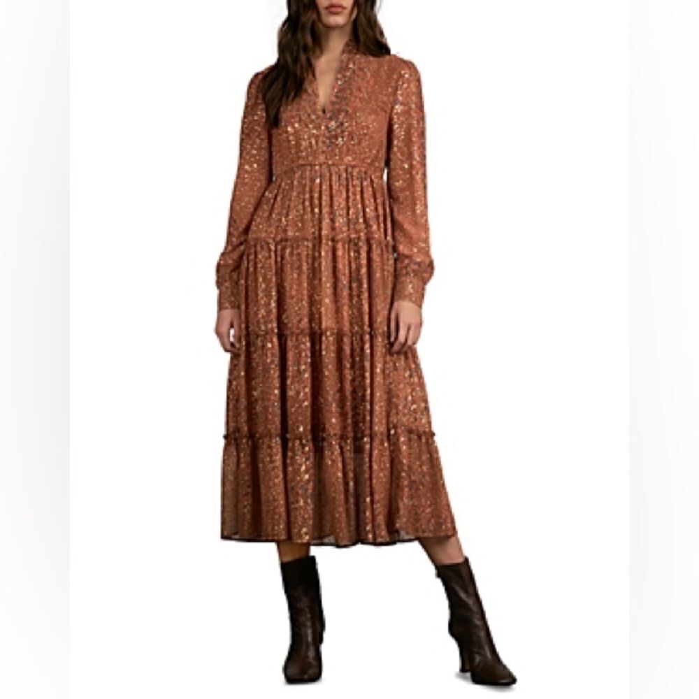 Elan
V Neck Midi Dress